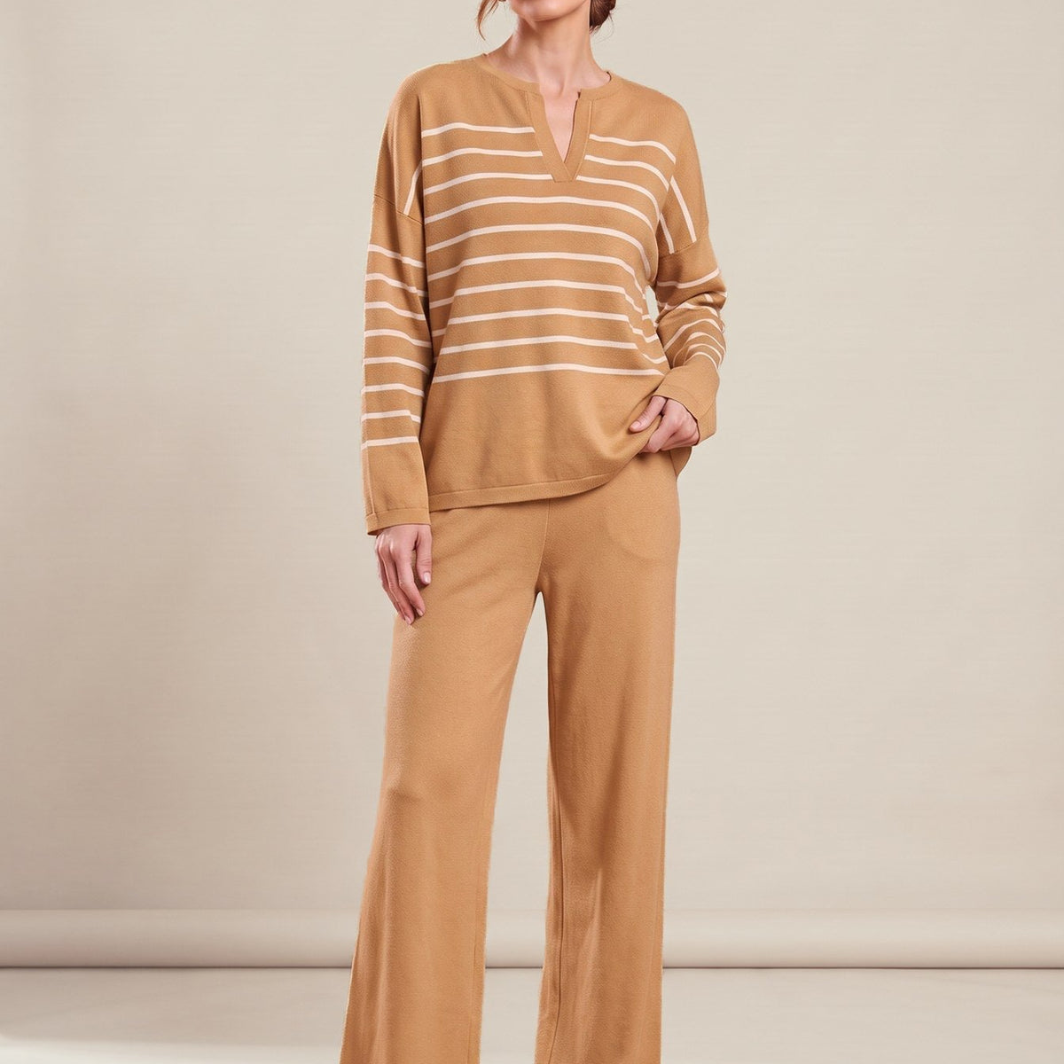 Aurélie Set in camel
