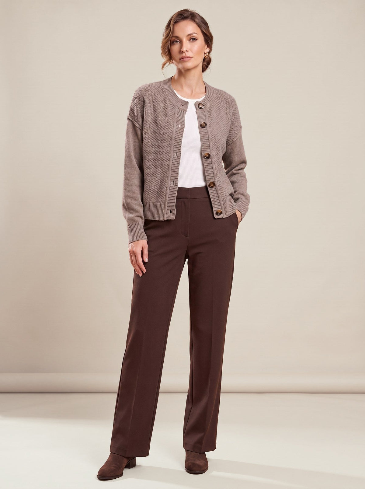 Pierrette Cardigan, worn