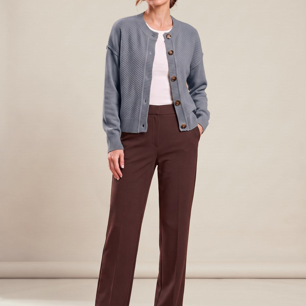 Pierrette Cardigan in grey