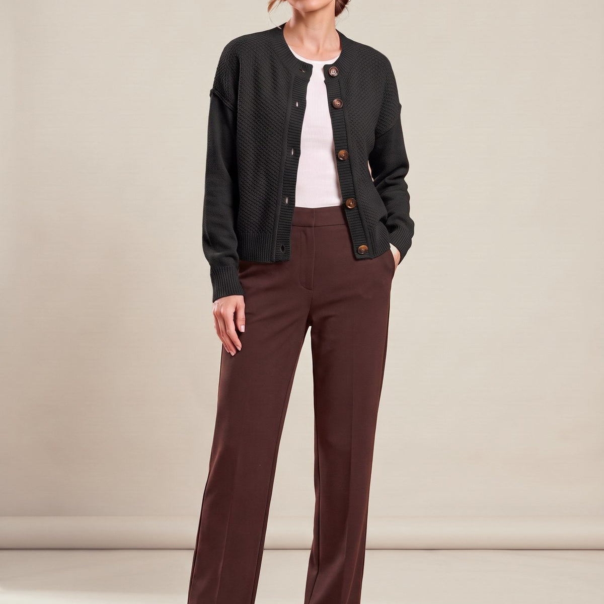 Pierrette Cardigan in black