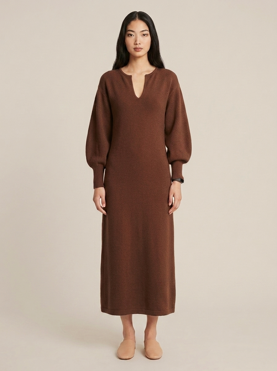 Chloé Dress – Coffee