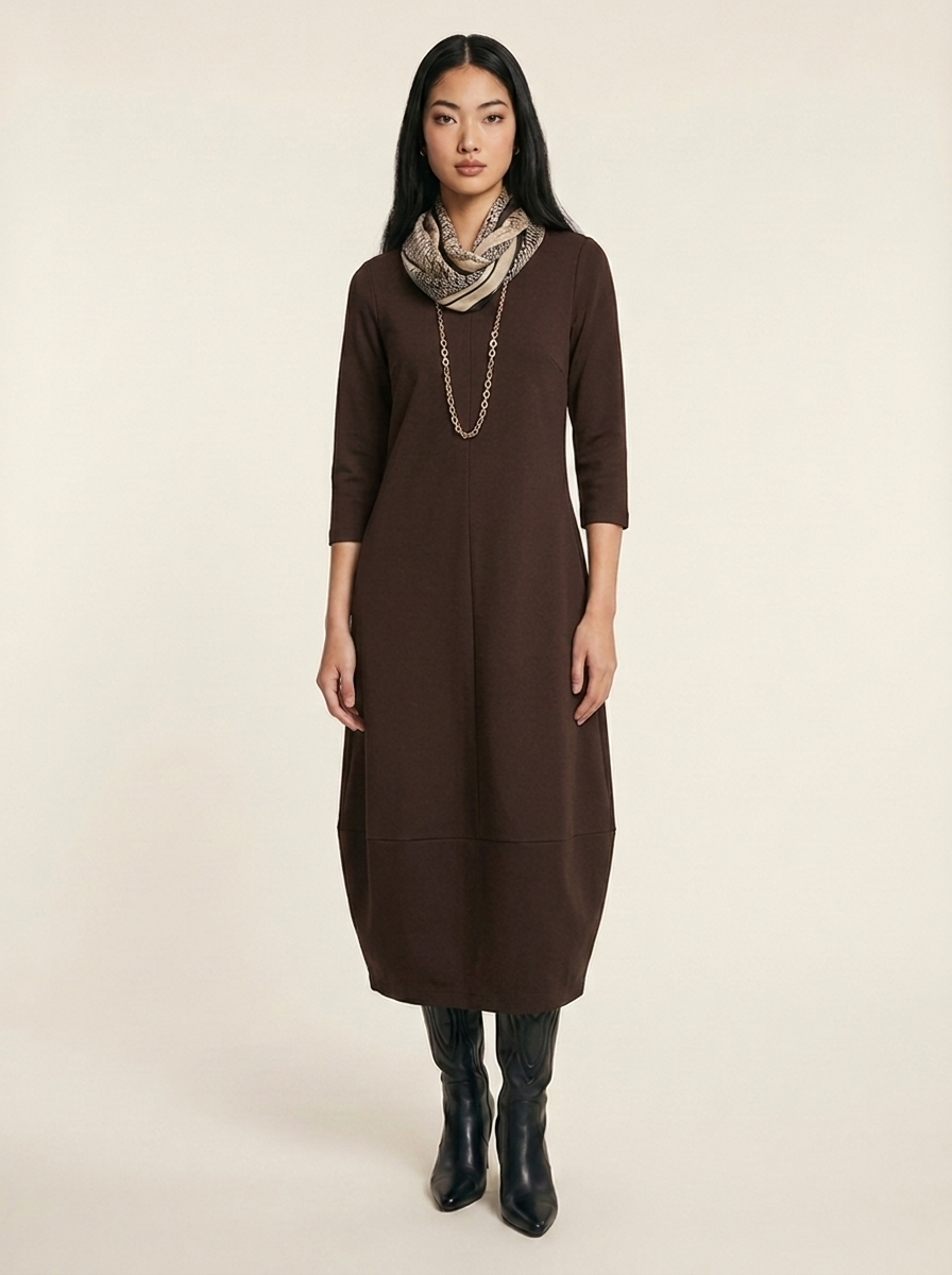Robe Constance Marron