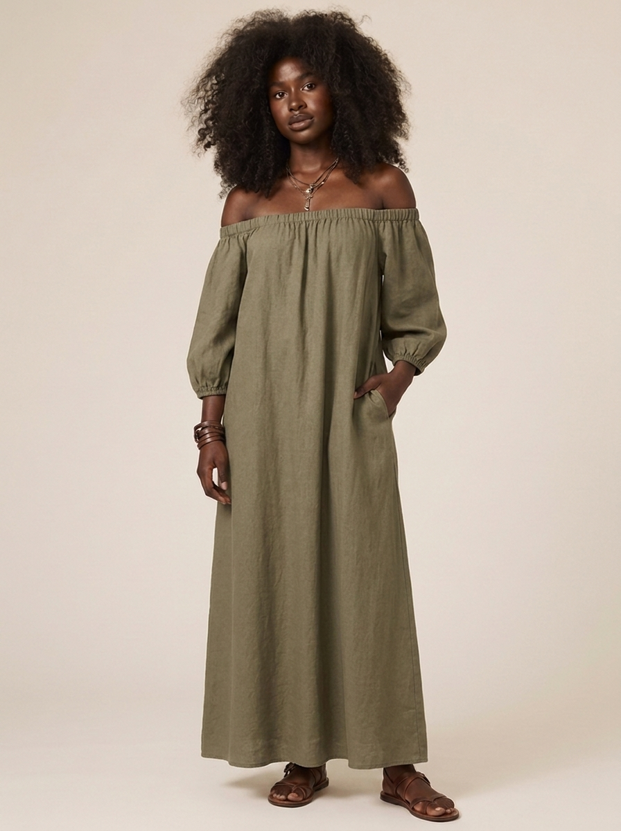 Robe Emeline Kaki