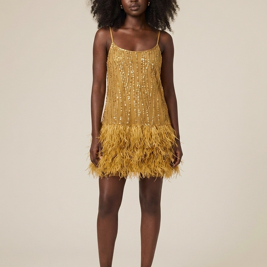 Diane Dress – Gold