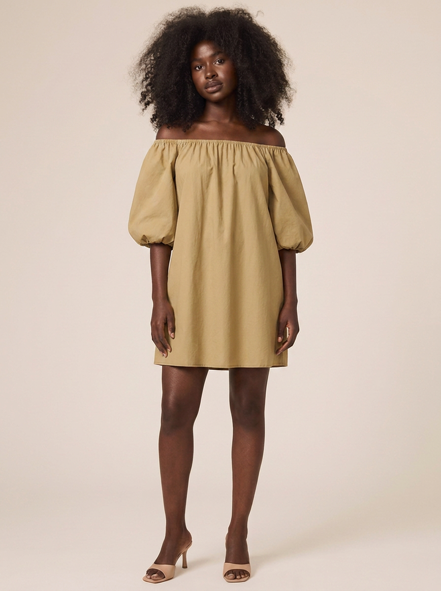 Robe Faustine Kaki