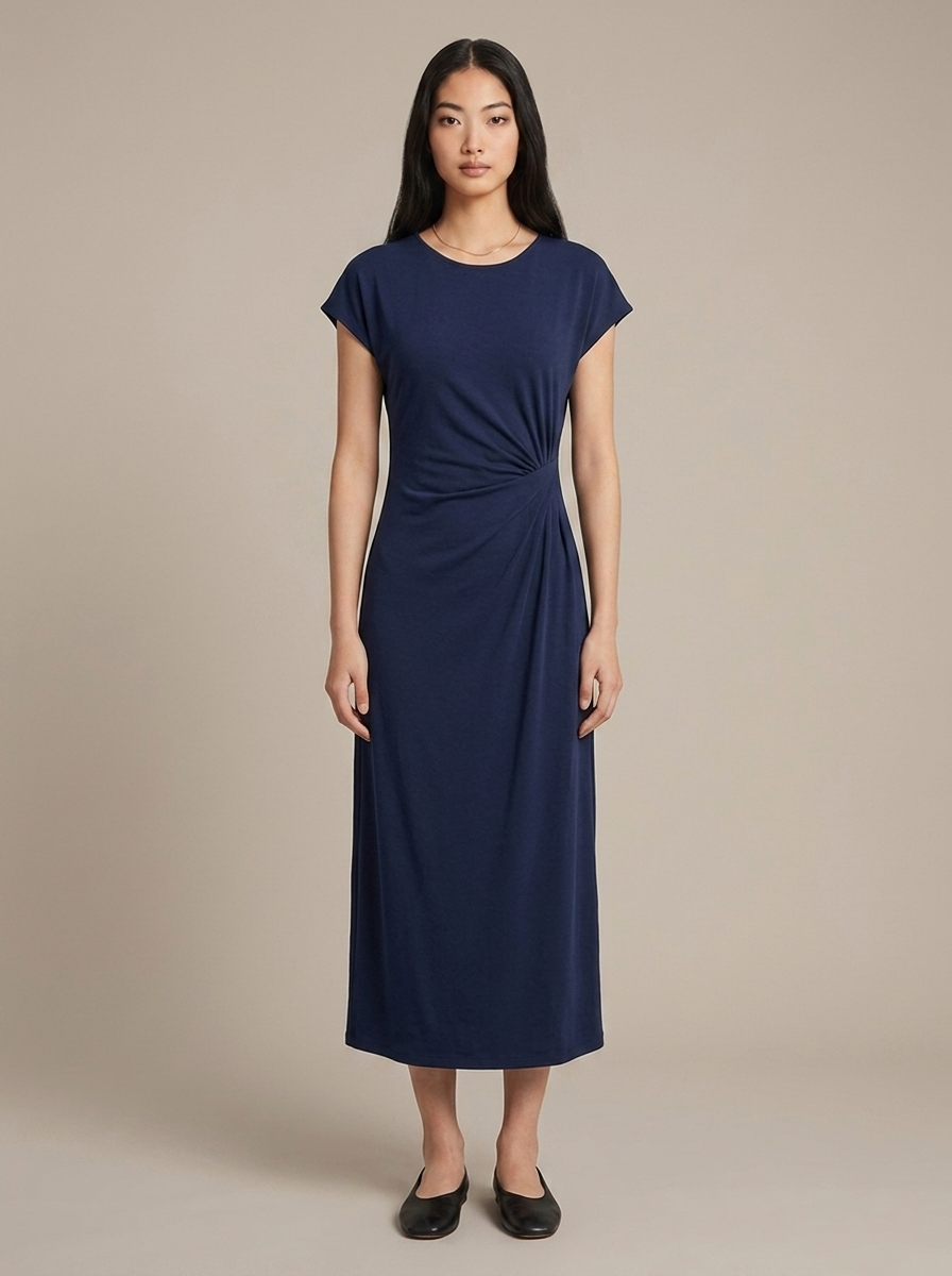 Robe Leonie Bleu marine