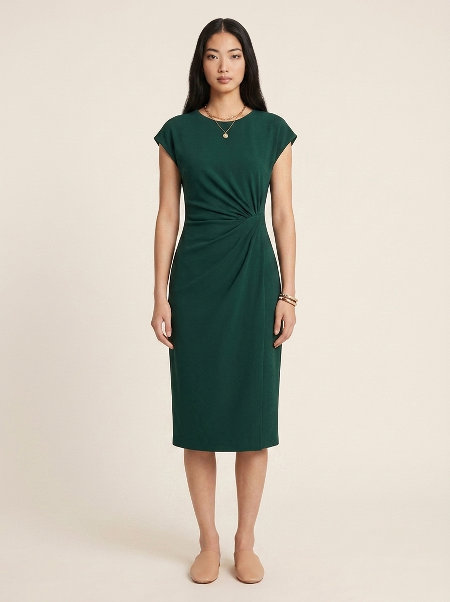 Robe Leonie Vert fonce