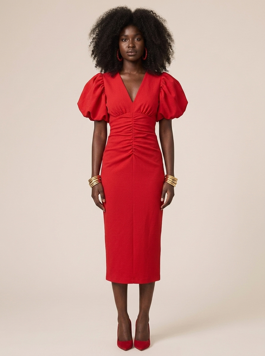 Robe Maud Rouge