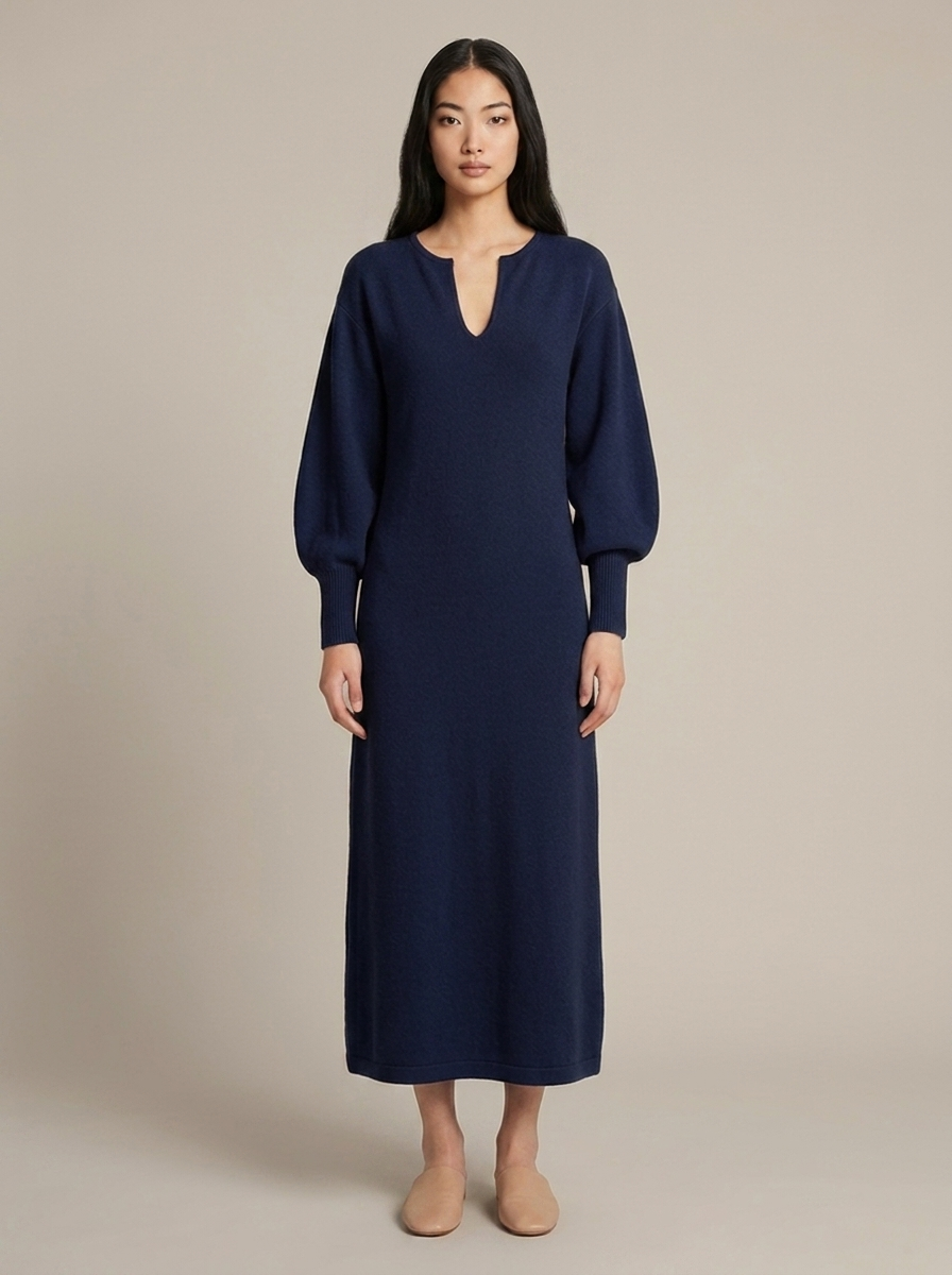 Robe Mireille Bleu marine