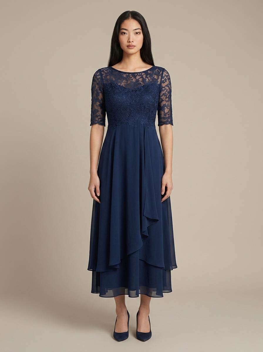 Robe Orianne Bleu marine