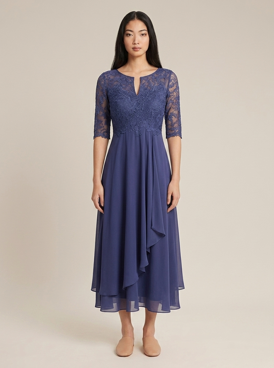 Robe Orianne Bleu violet