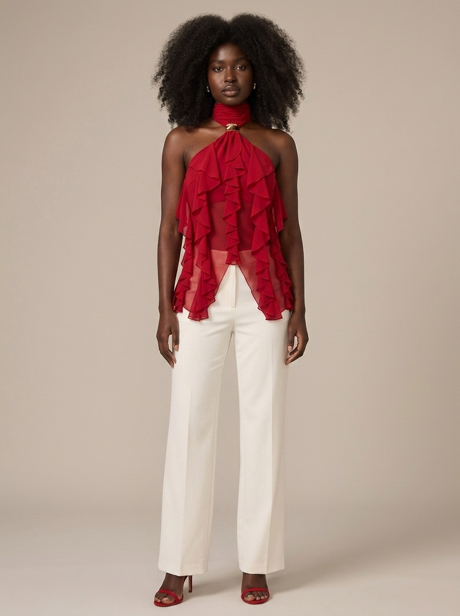 Top Perrine Rouge