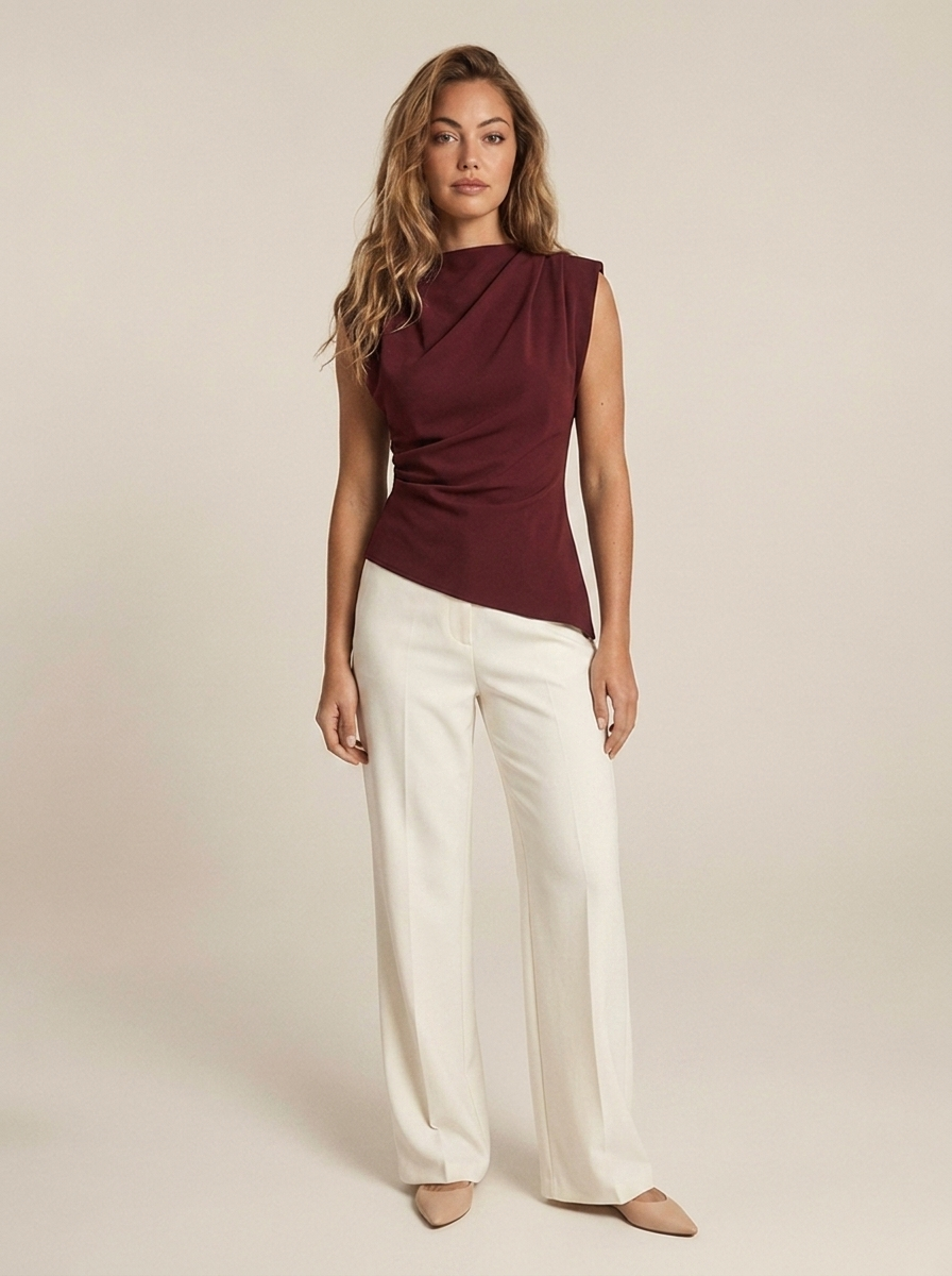 Top Violette Bordeaux