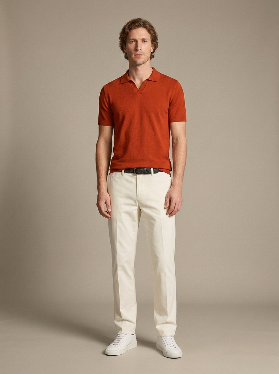 Chemise Basile - Rouge orange