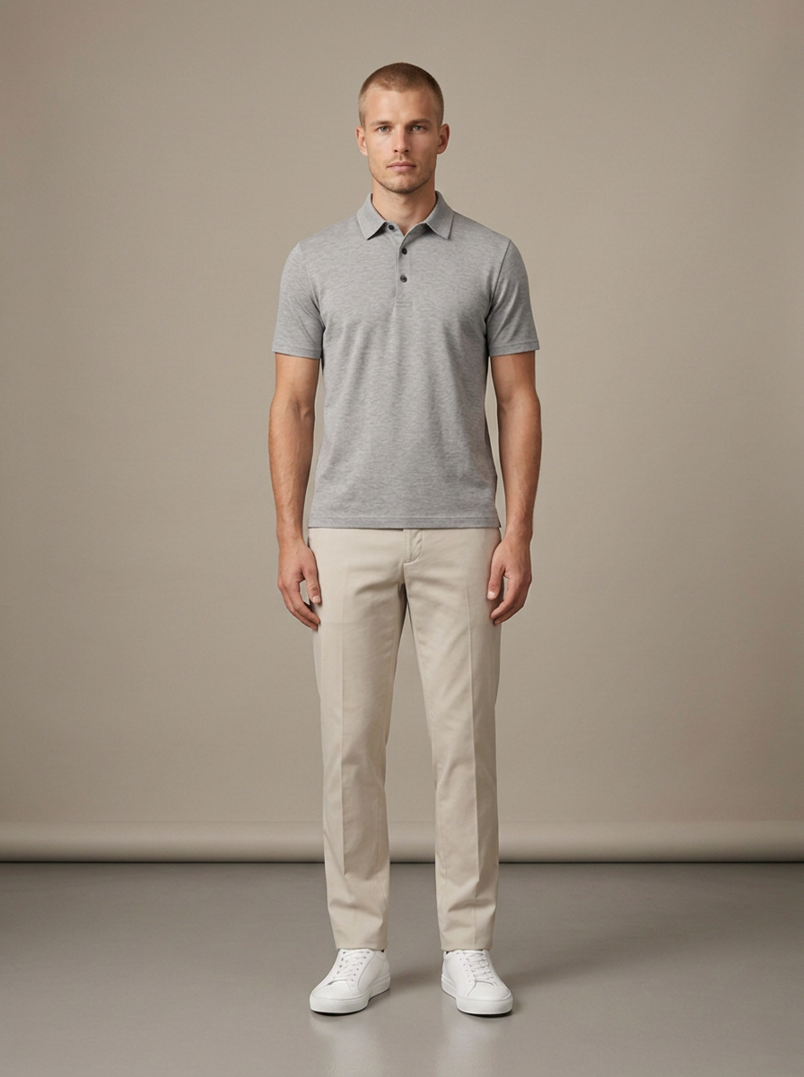 Polo Gaspard - Gris elegant