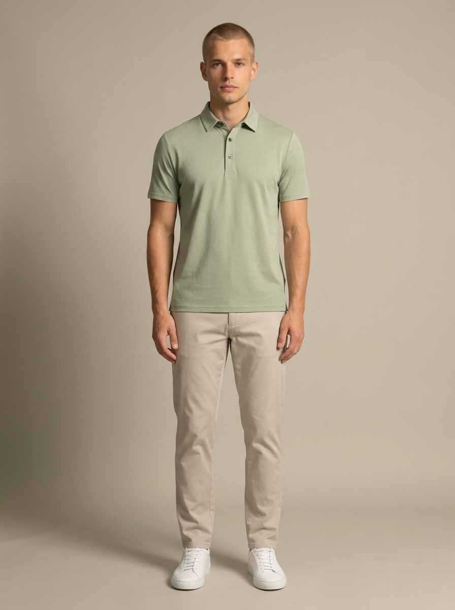 Polo Gaspard - Vert haricot clair