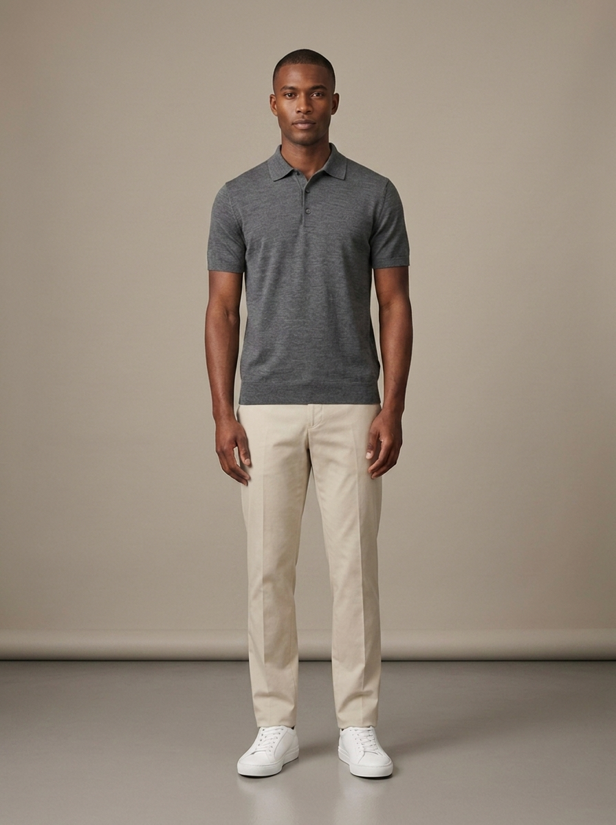 Polo Gaspard - Gris fonce