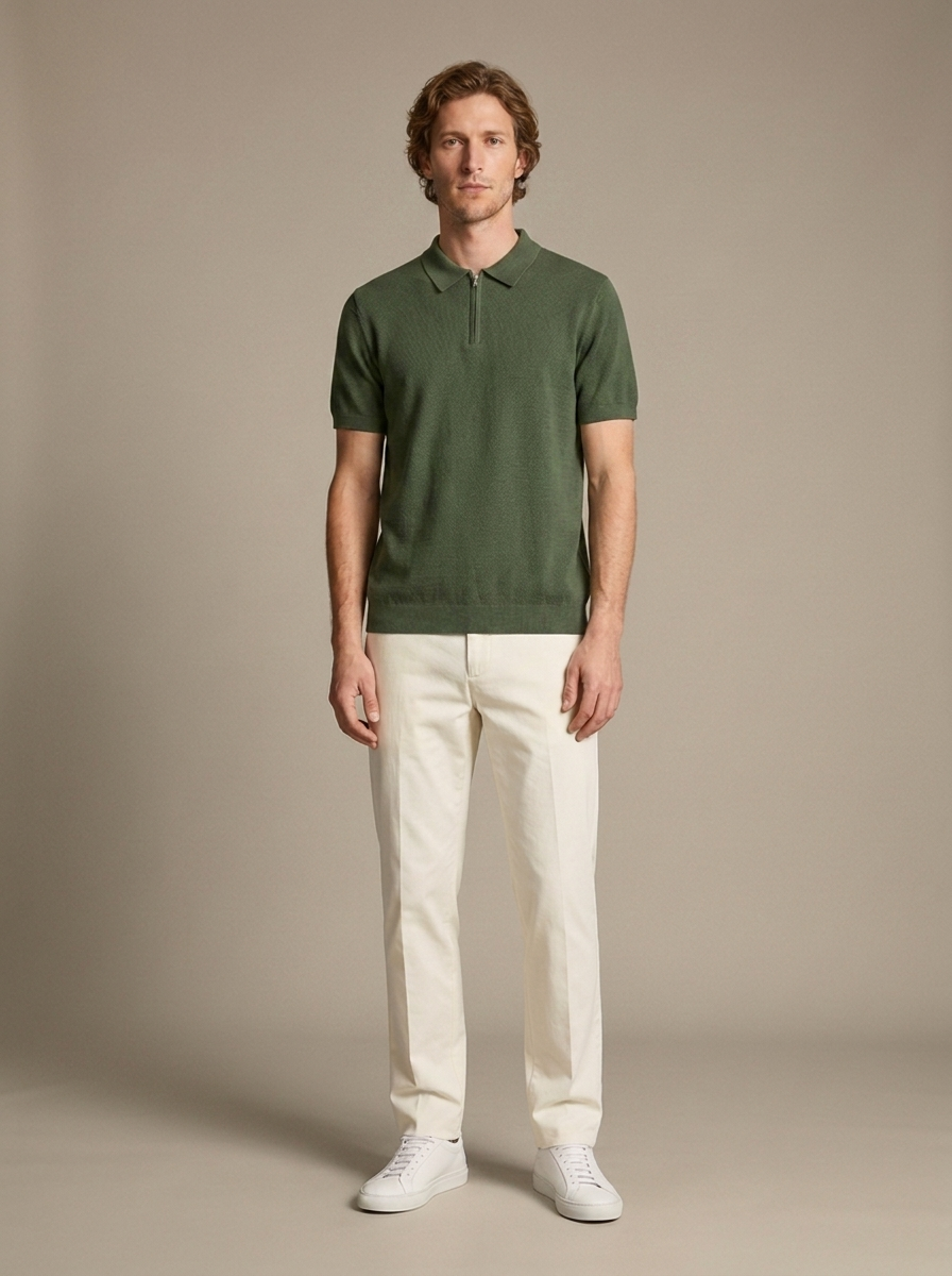 Polo Hippolyte - Vert militaire