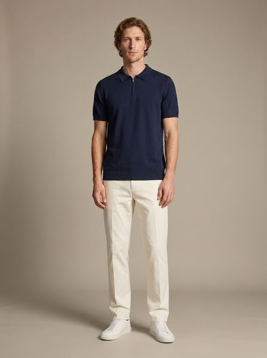 Polo Hippolyte - Bleu marine
