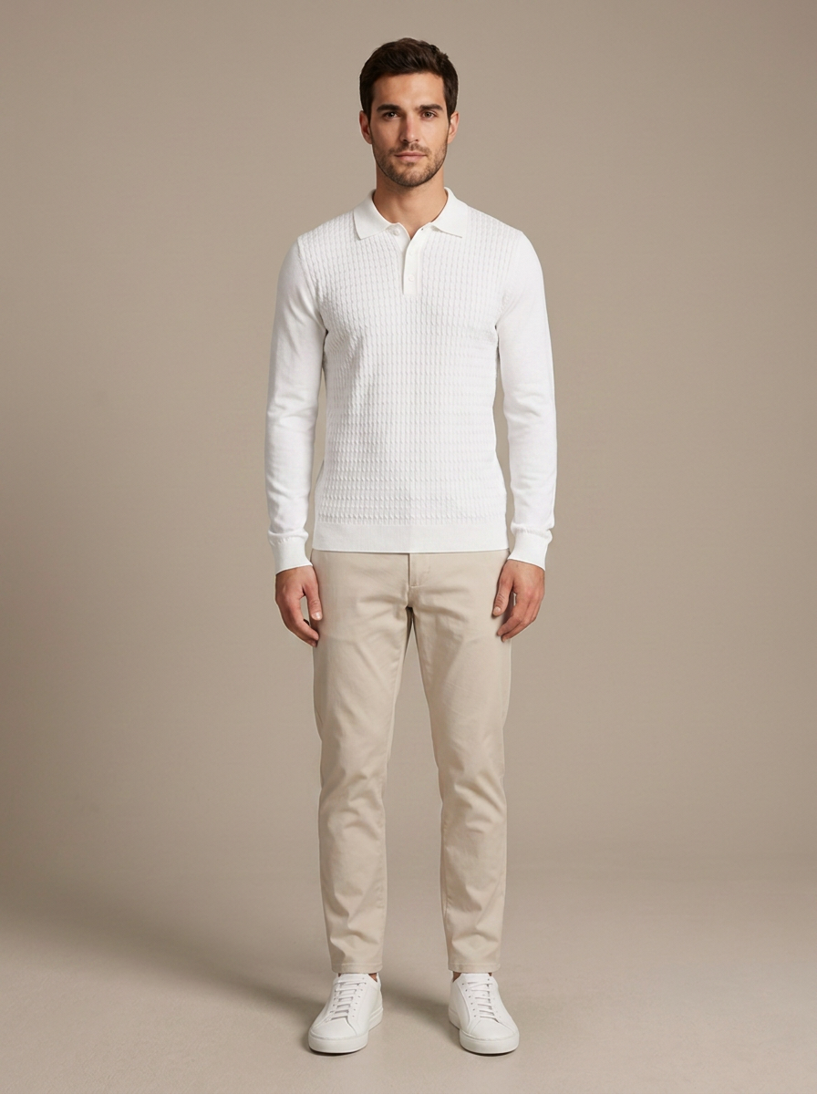 Polo Hugo - Blanc