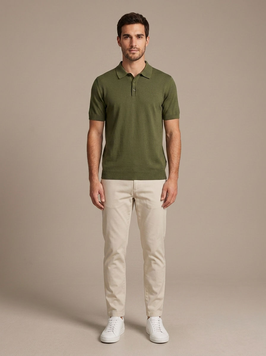 Polo Laurent - Vert olive