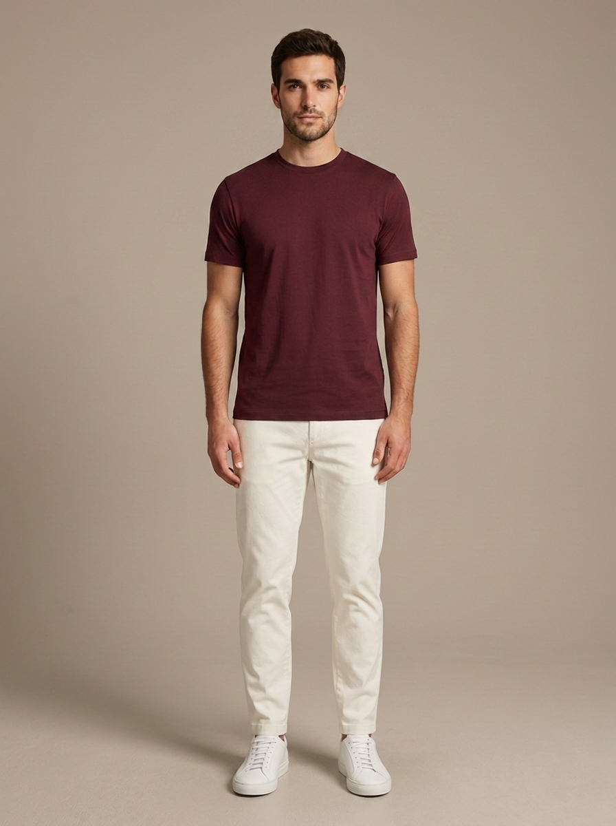 T-shirt Benoit - Bordeaux