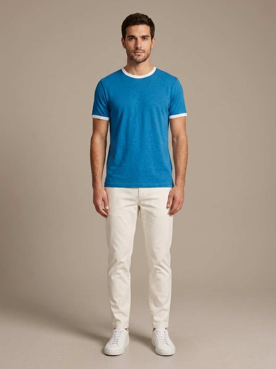 T-shirt Cedric - Bleu ocean