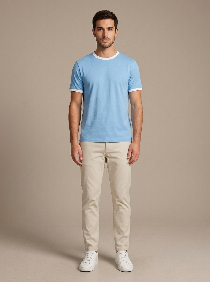 T-shirt Cedric - Bleu ciel