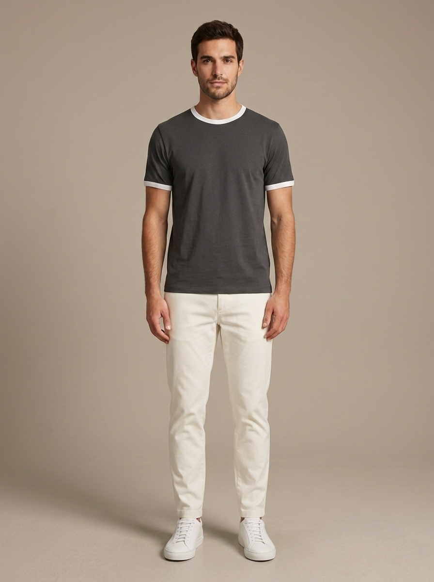 T-shirt Cedric - Gris anthracite