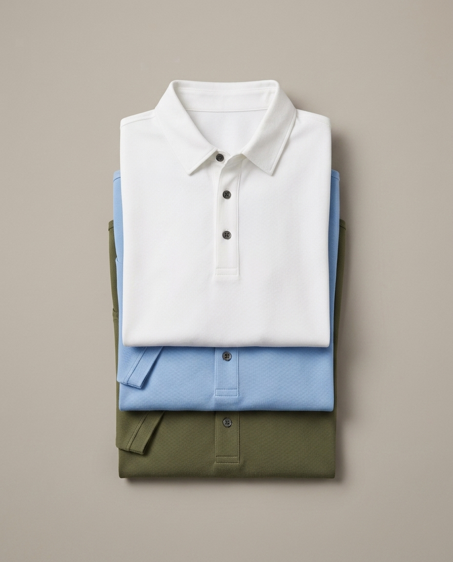 Polos Homme - trois polos plies