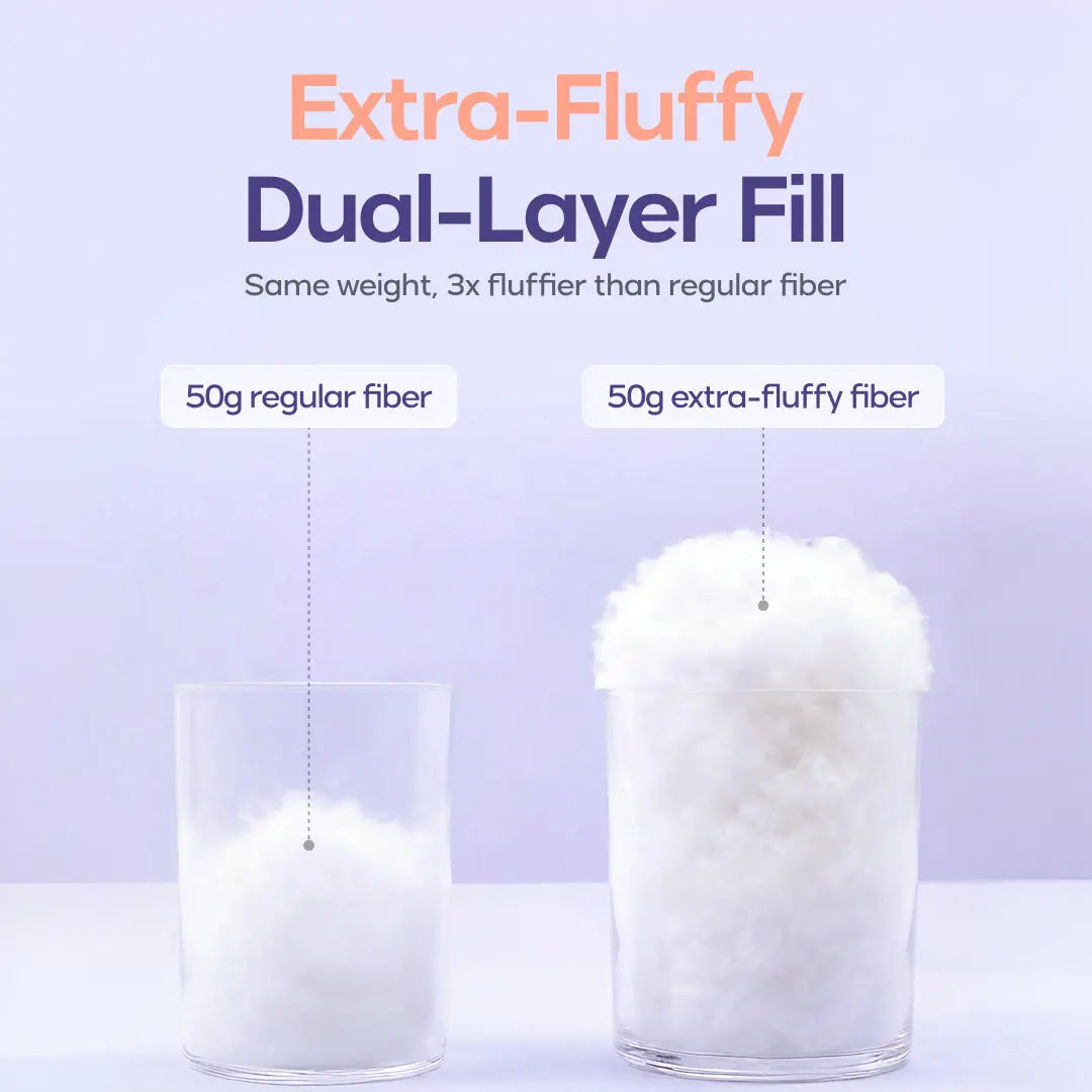 Hypoallergenic machine washable puff pillow