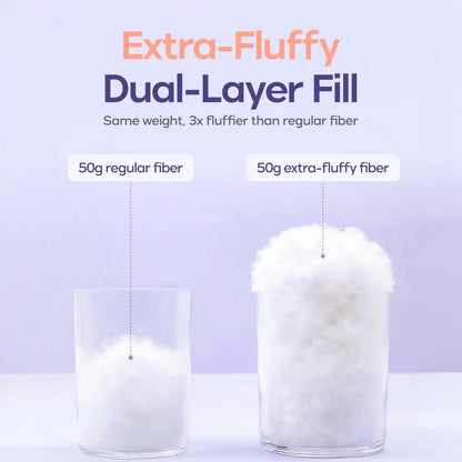 Hypoallergenic machine washable puff pillow