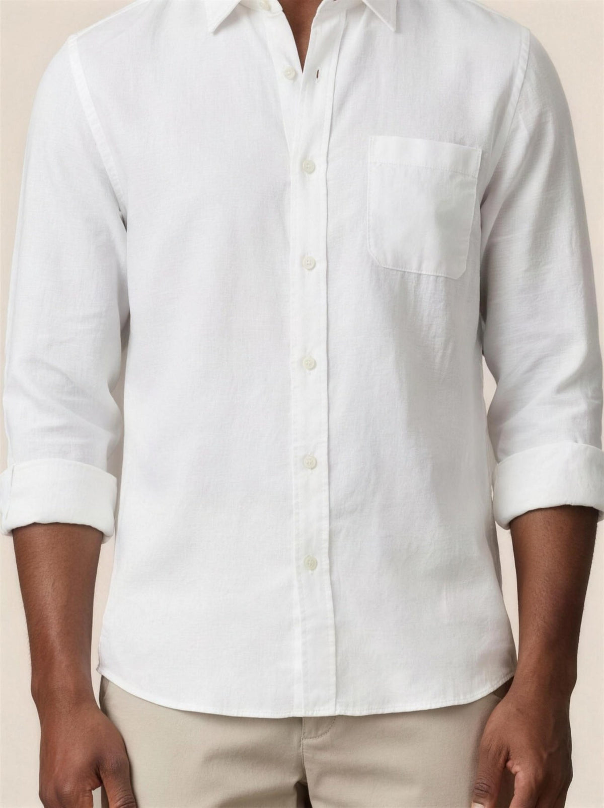 Chemise Arnaud détail du col et du boutonnage