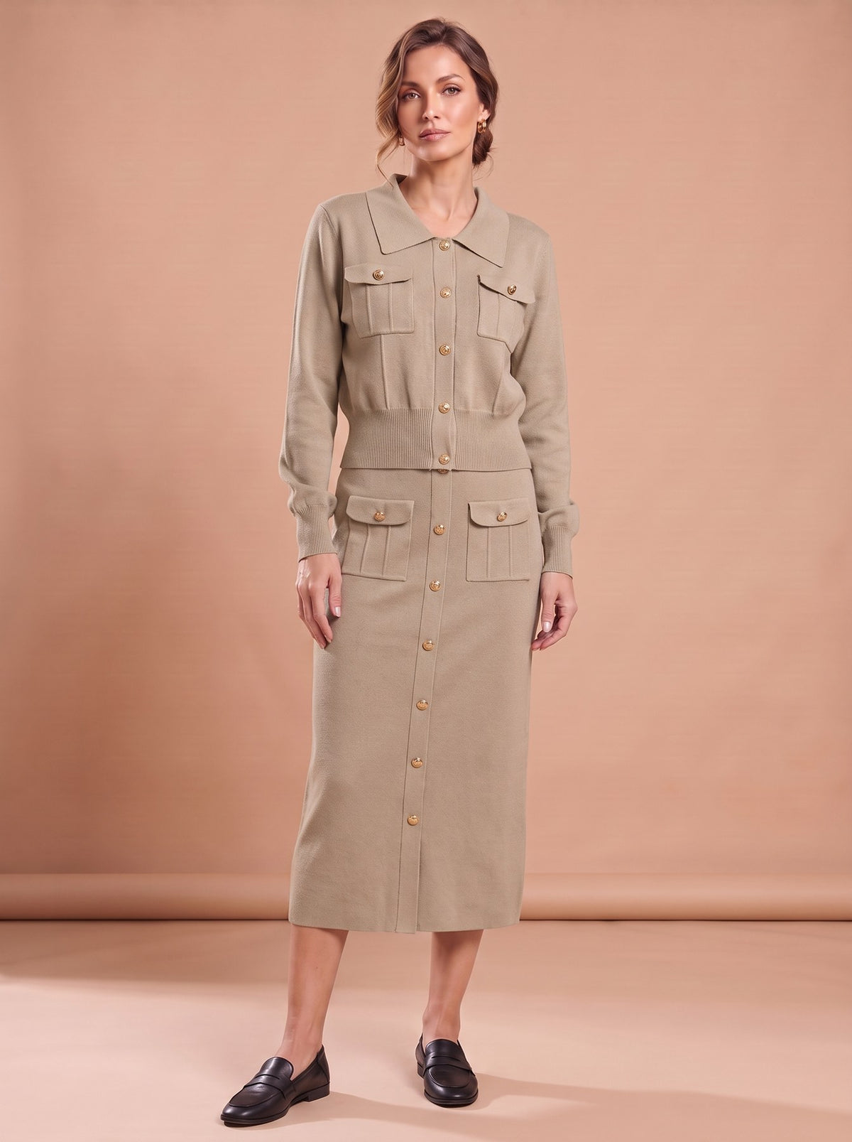 Ensemble Clotilde kaki