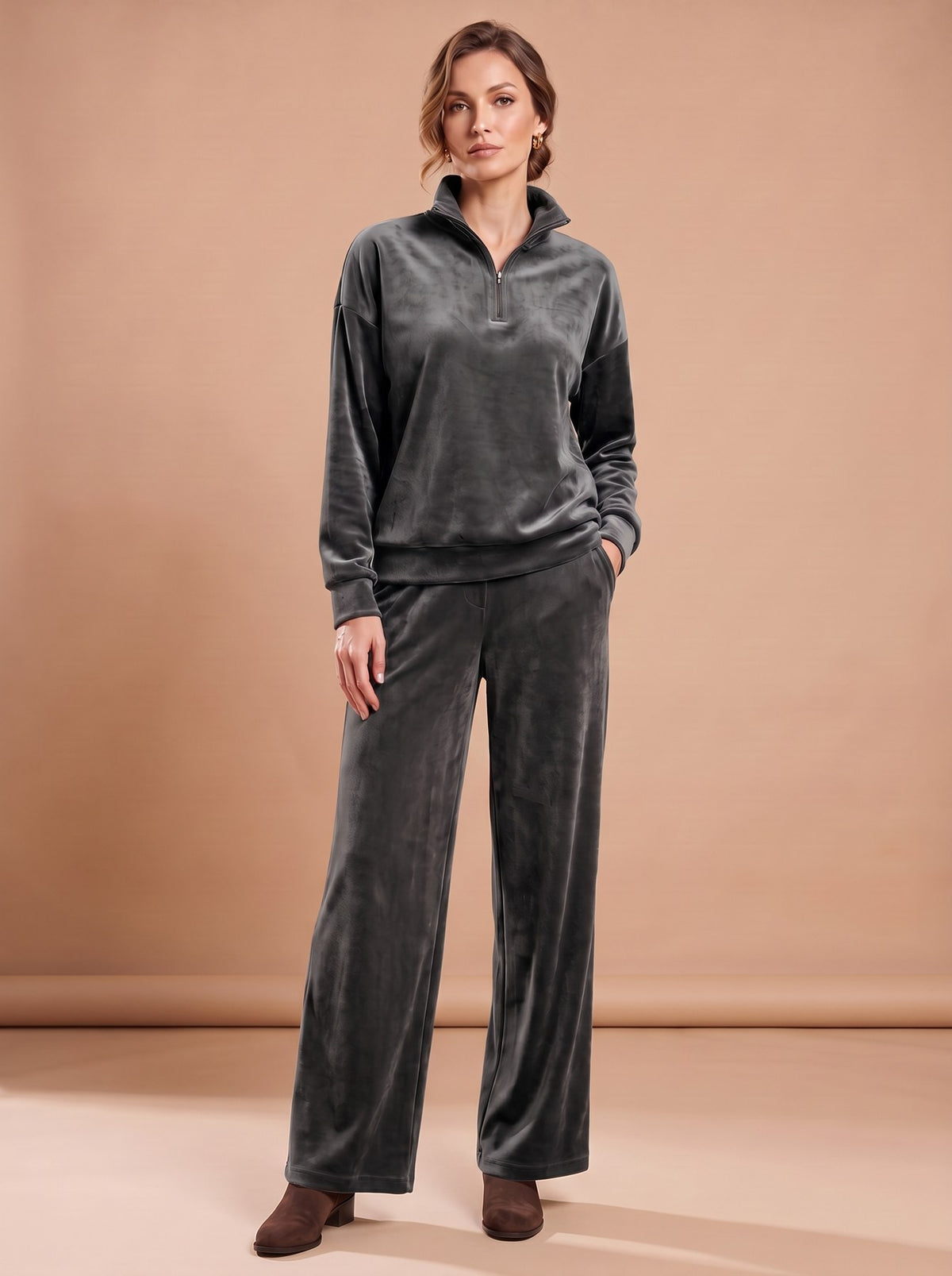 Ensemble Micheline gris foncé