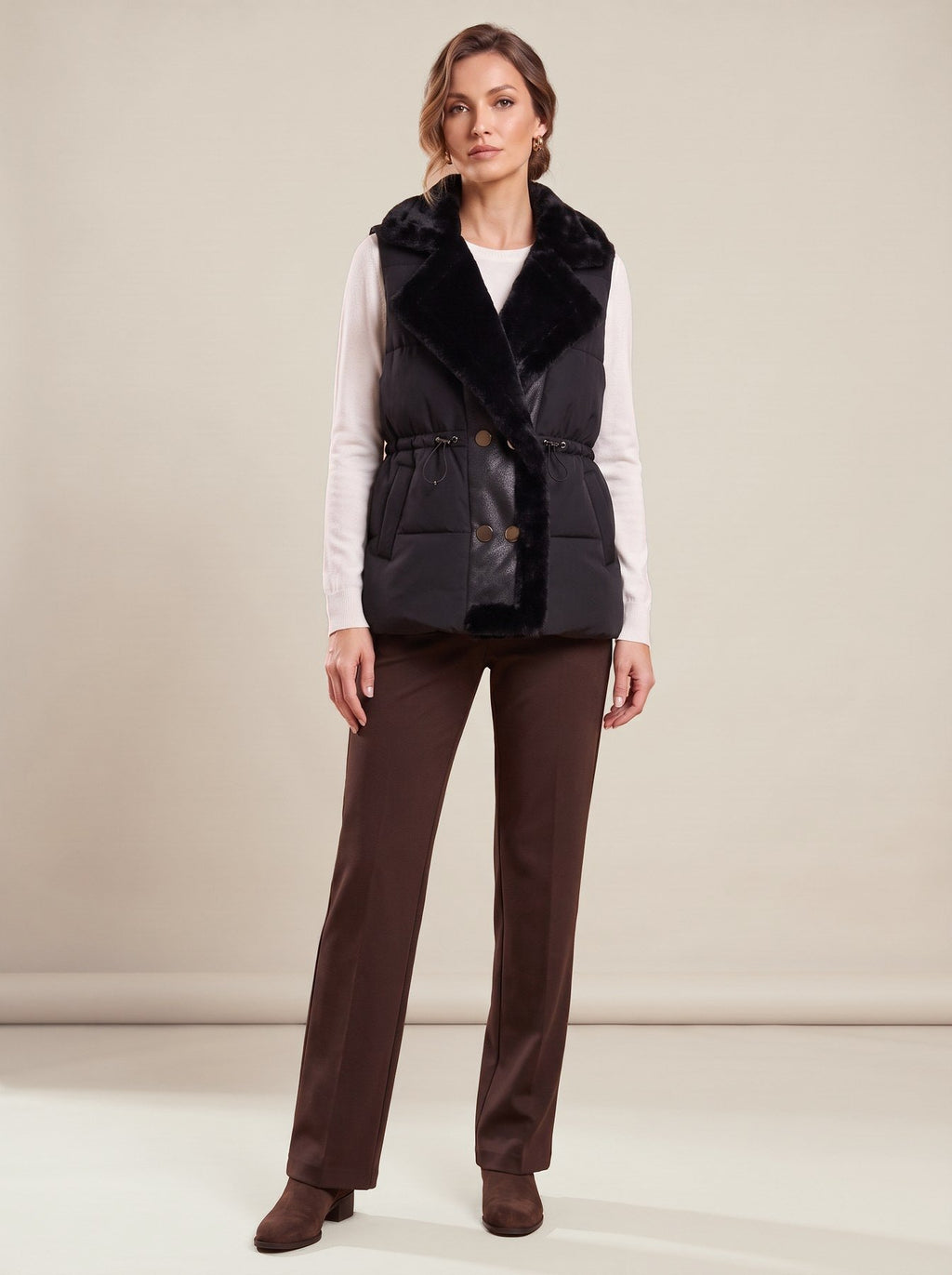 Huguette Gilet, worn