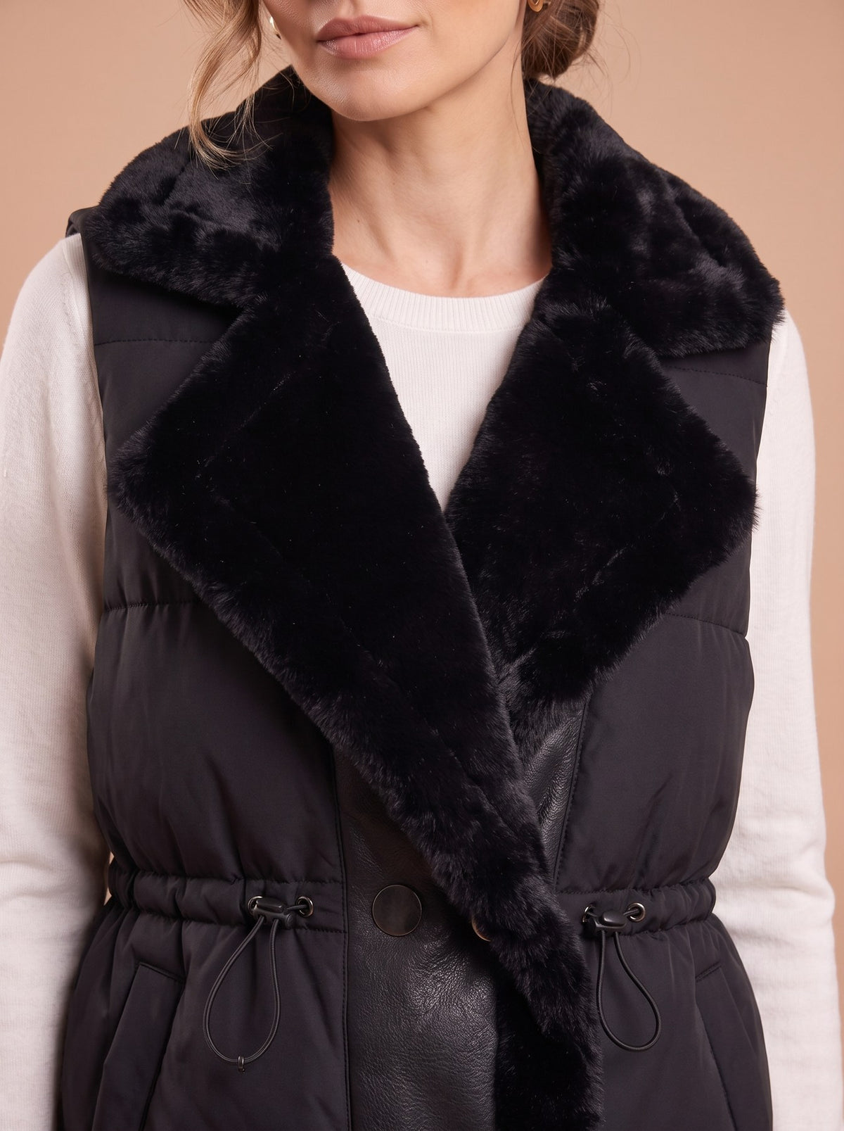 Gilet Huguette détail du col