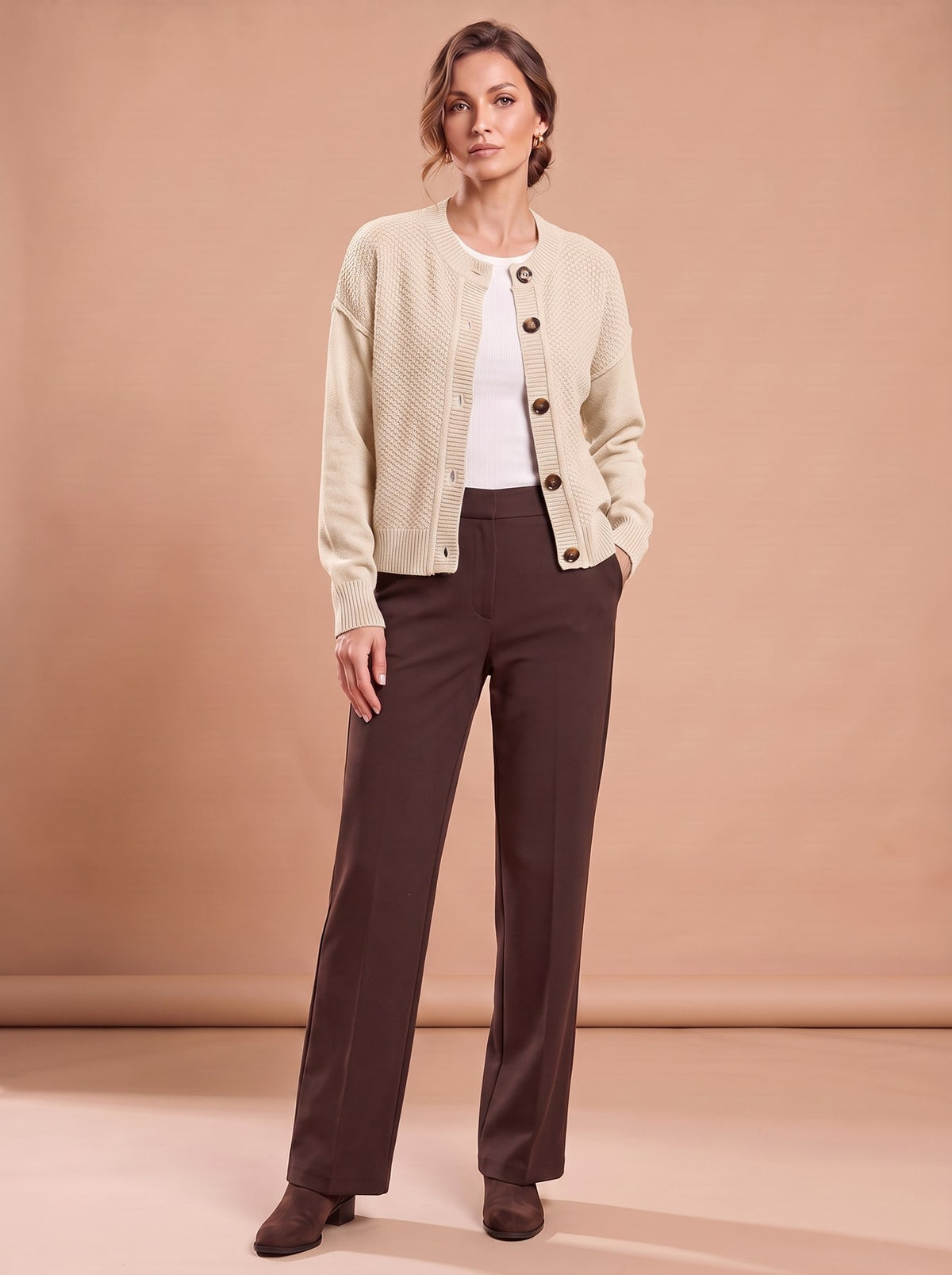 Gilet Pierrette abricot