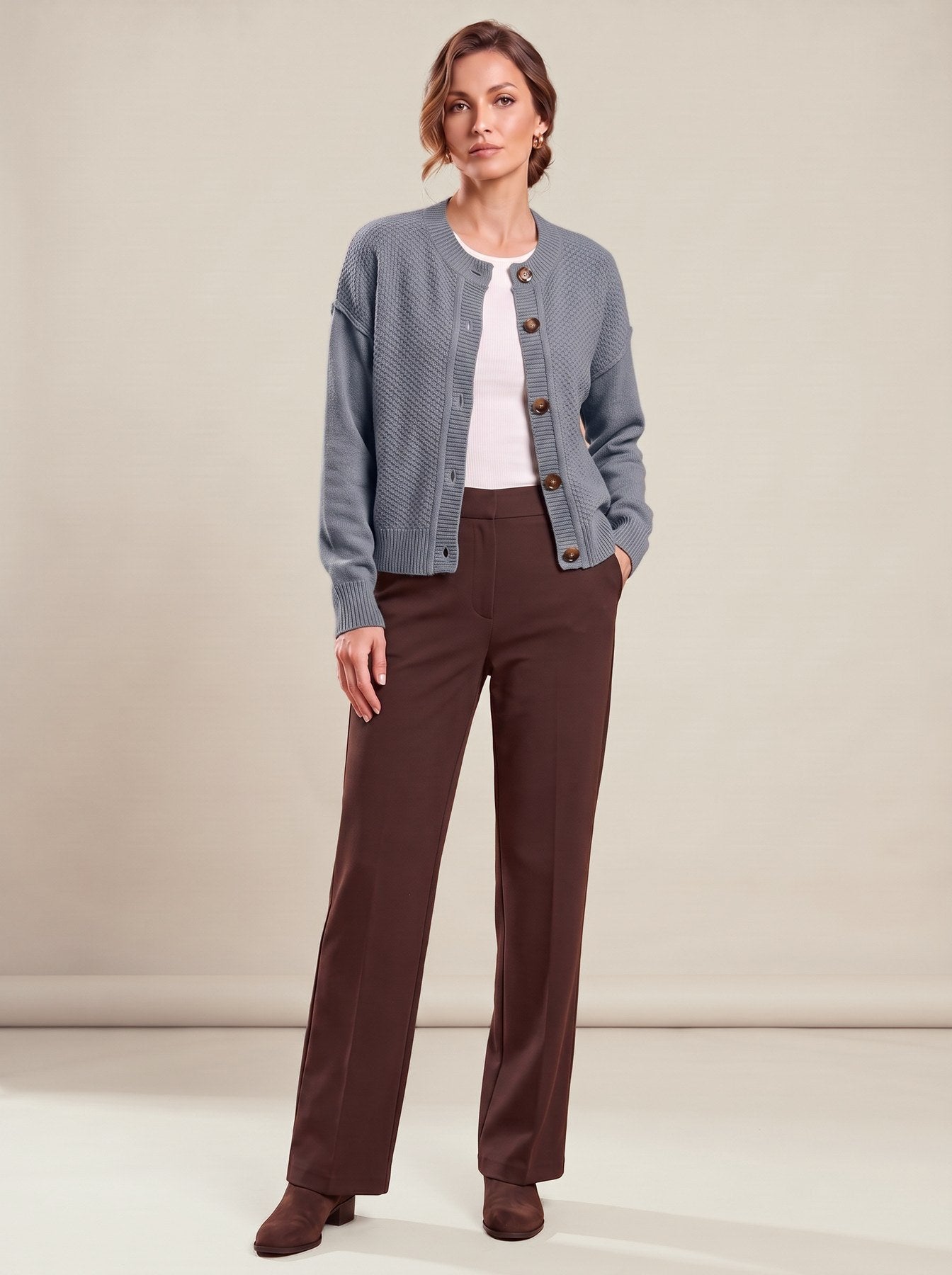 Pierrette Cardigan in grey