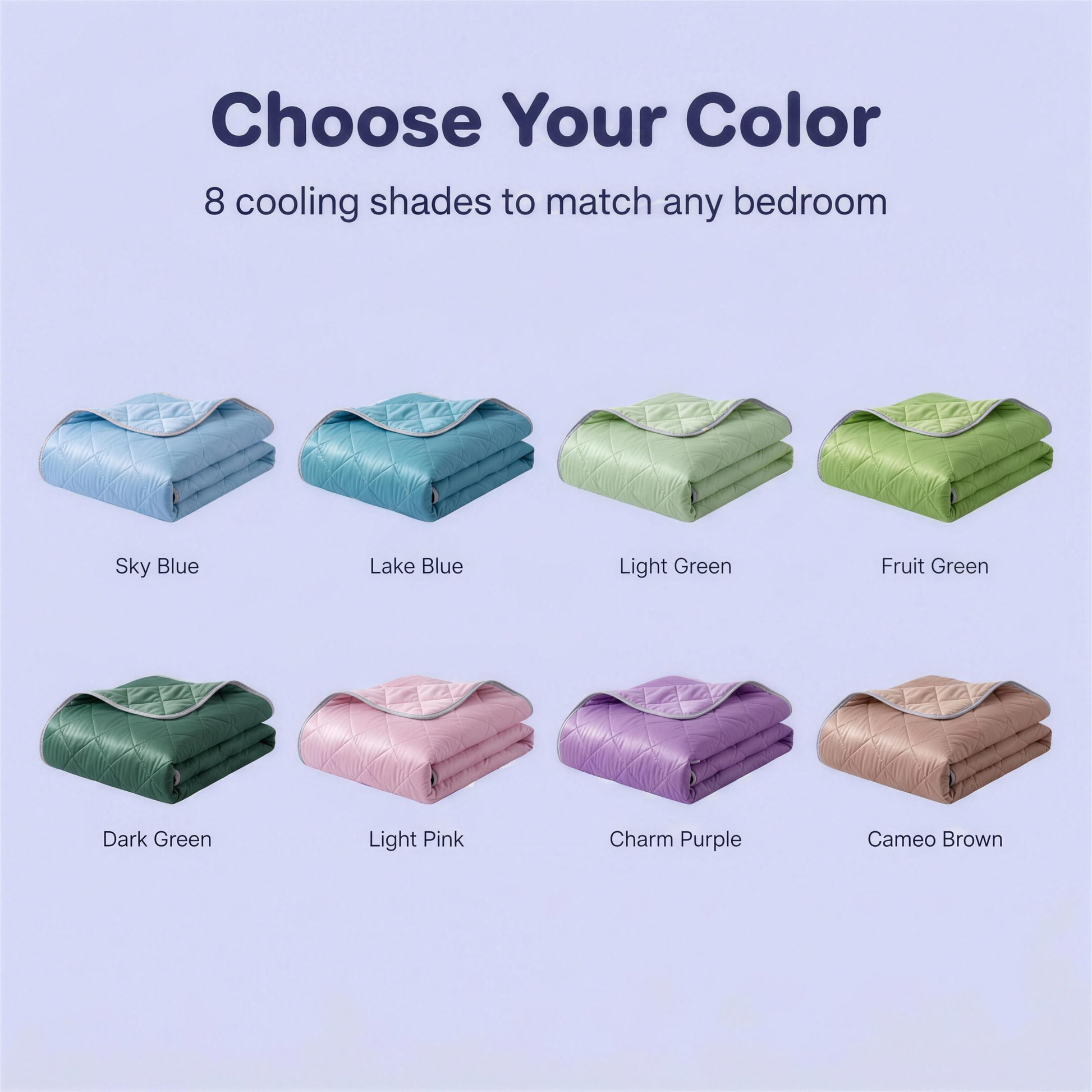 Choose Your Color - Lushko cooling blanket available in 8 colors