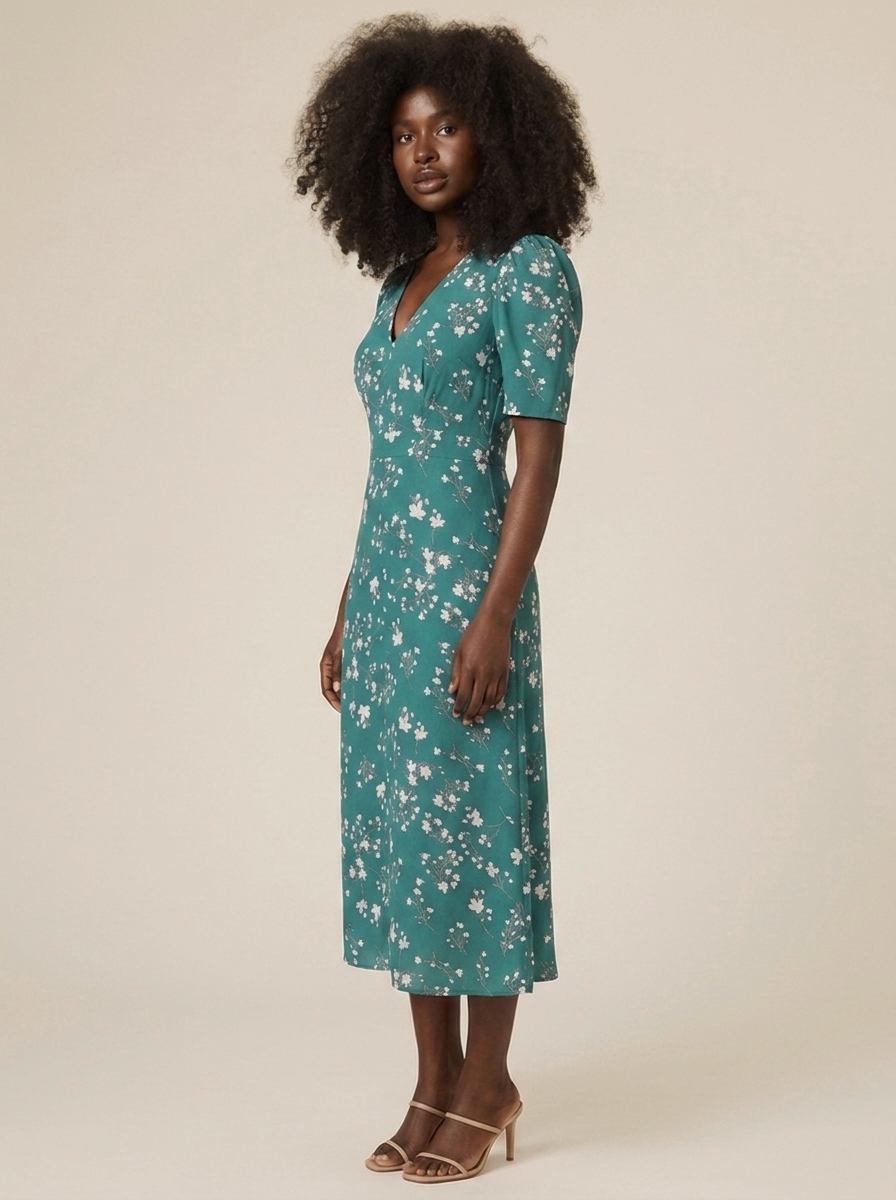 Ophélie Dress – three-quarter view