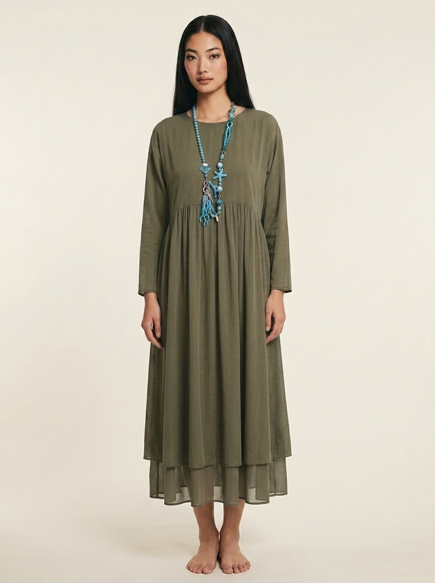 Robe Adele Kaki