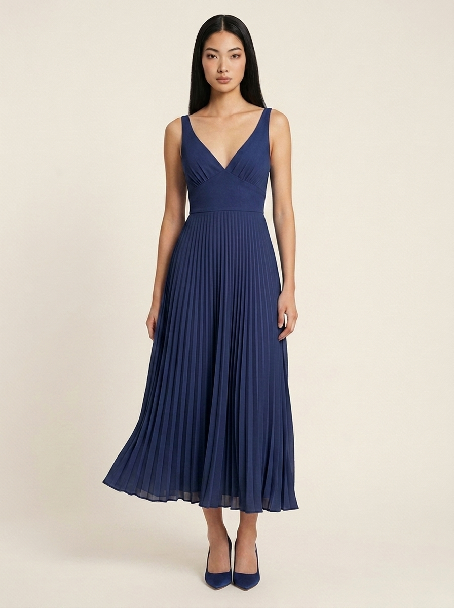 Robe Elise Bleu marine