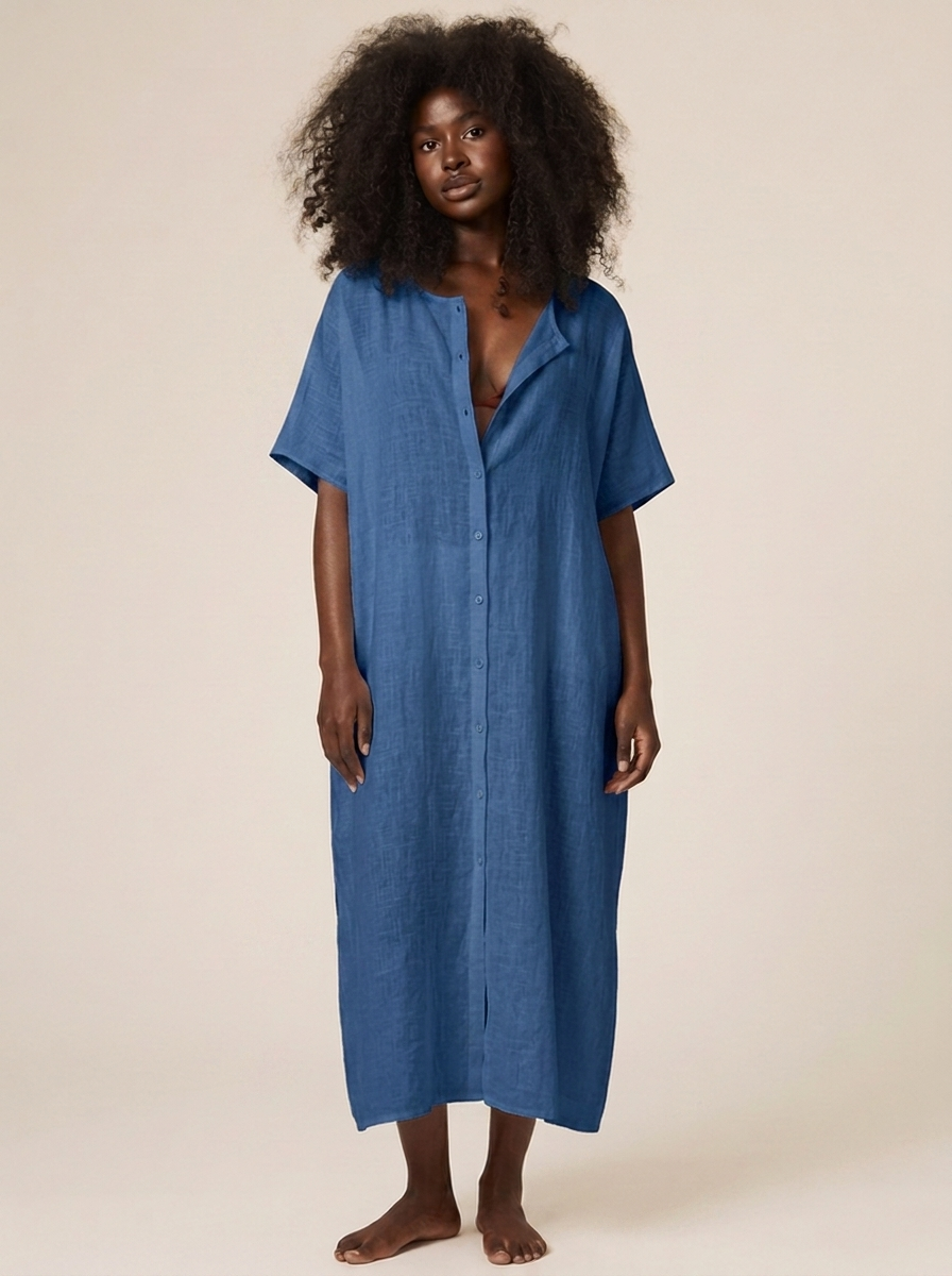 Robe Iris Bleu