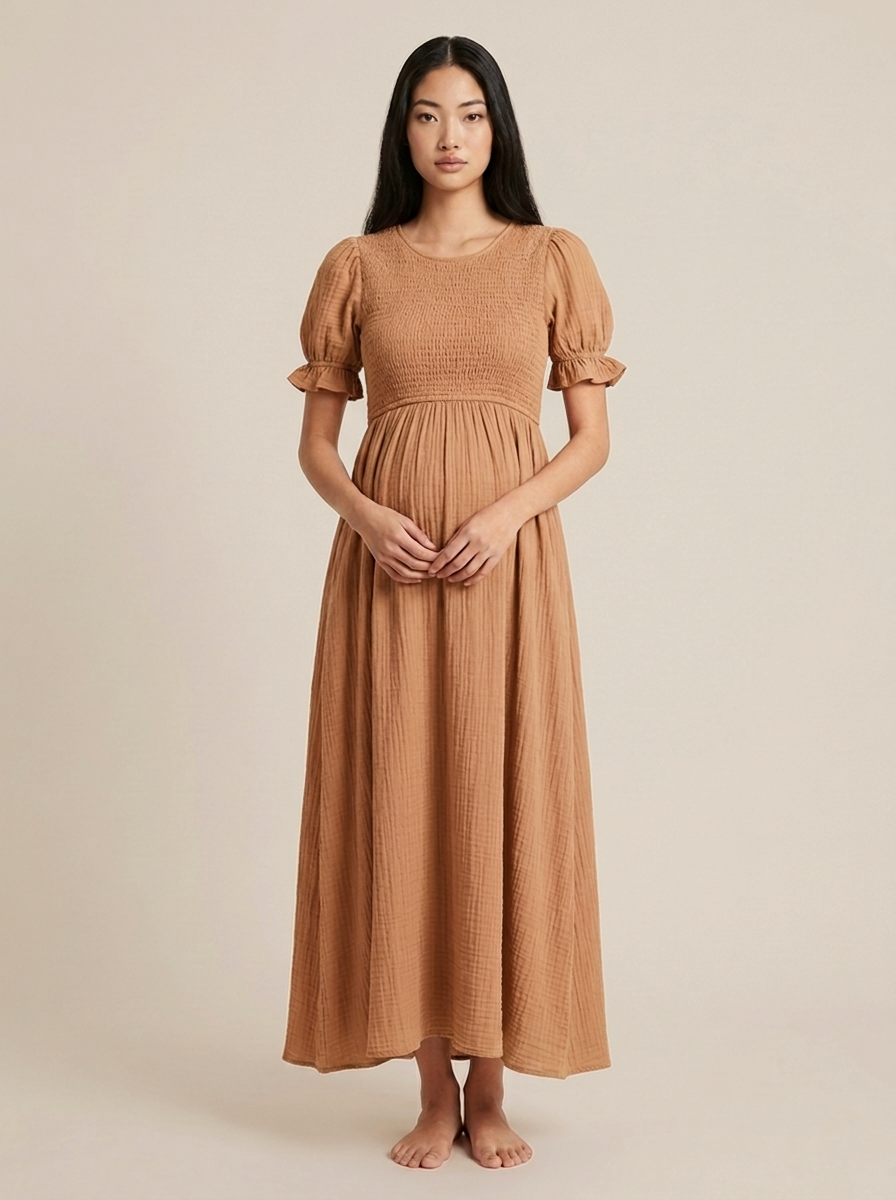 Marion Dress – Camel