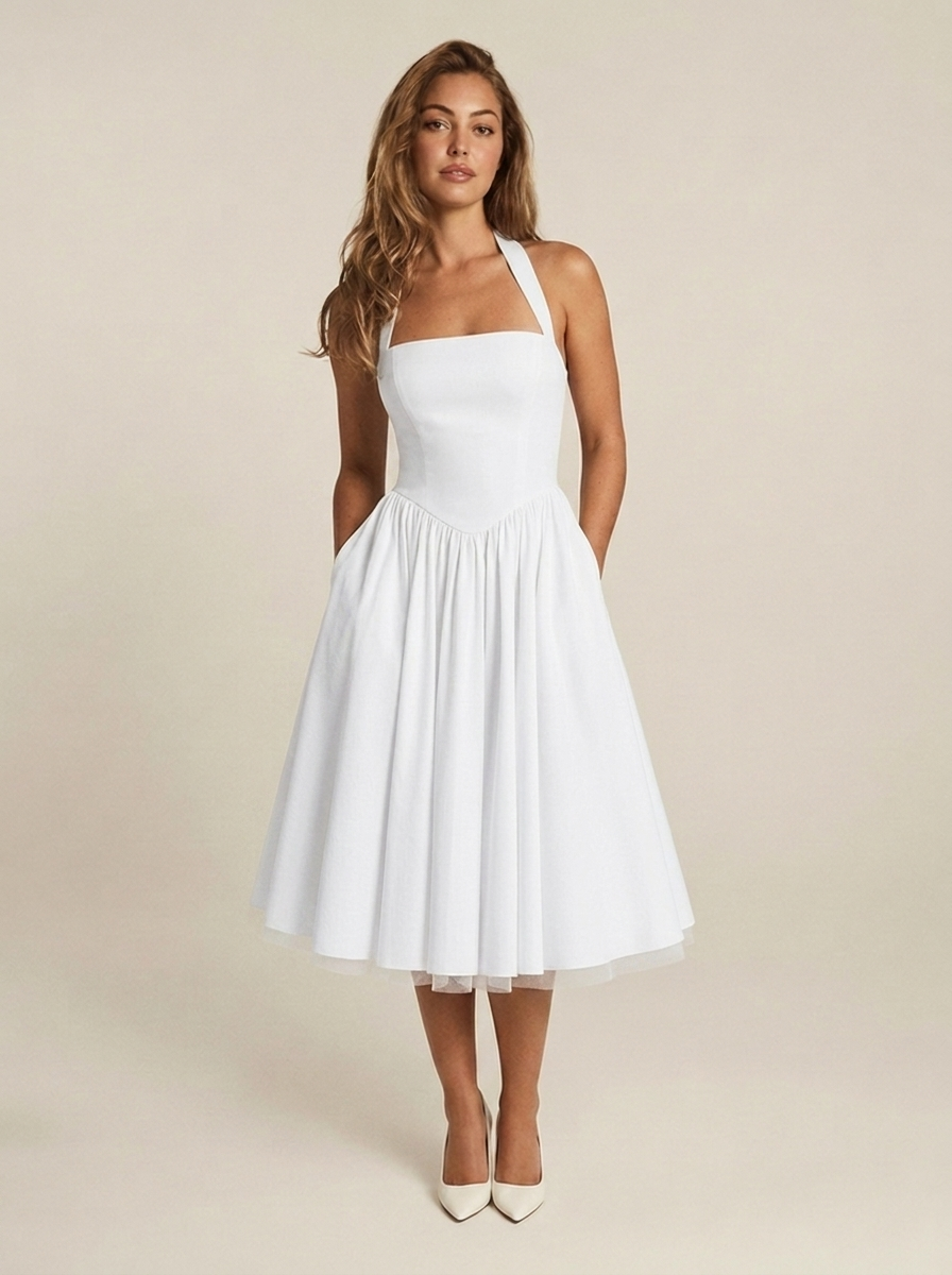 Robe Romane Blanc
