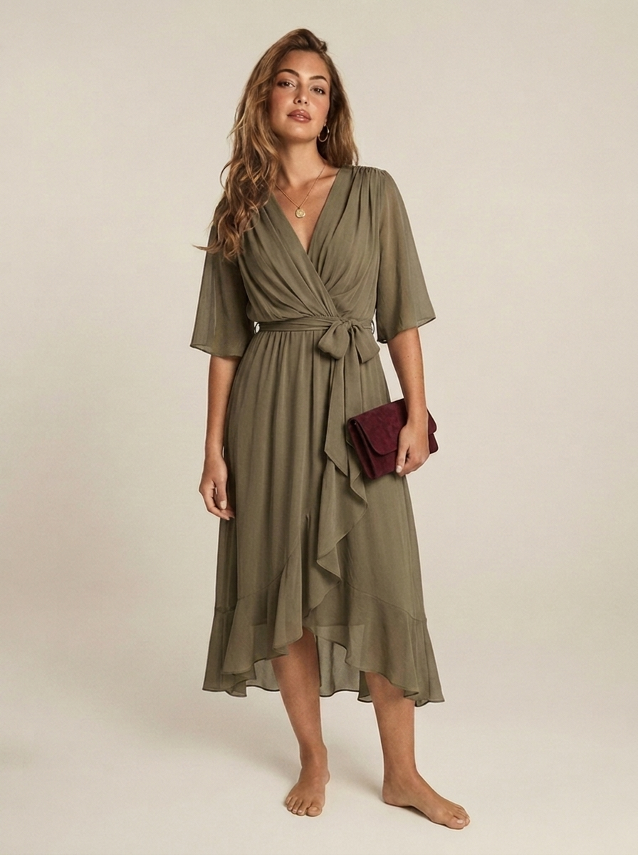 Robe Sixtine Vert kaki