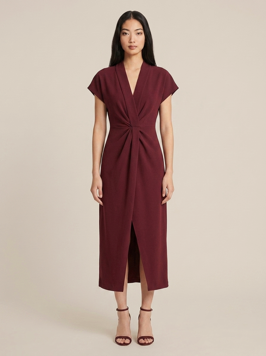 Amandine Dress – Burgundy