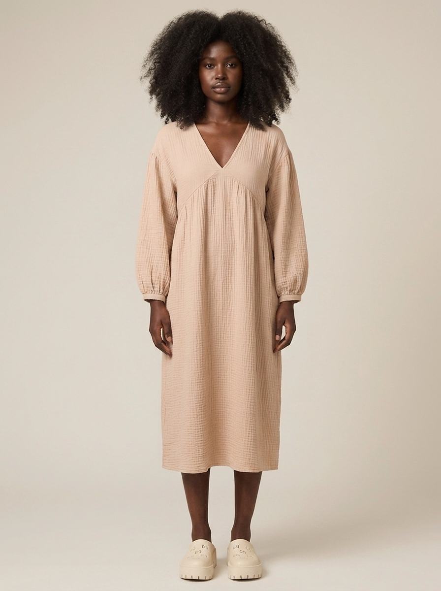 Albane Dress – Nude