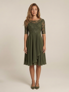 Robe Ambre Vert kaki
